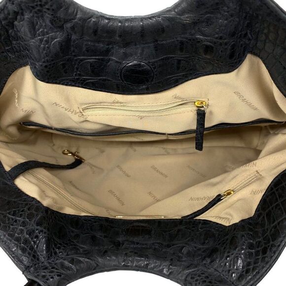 Brahmin Renata Croco Leather Tote Bag New - Picture 12 of 16